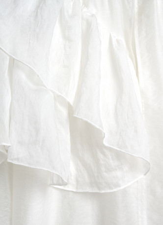 Блузка из лиоцелла с рюшами