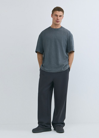 Базовая футболка с эффектом стирки