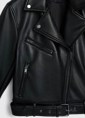 Куртка из искусственной кожи