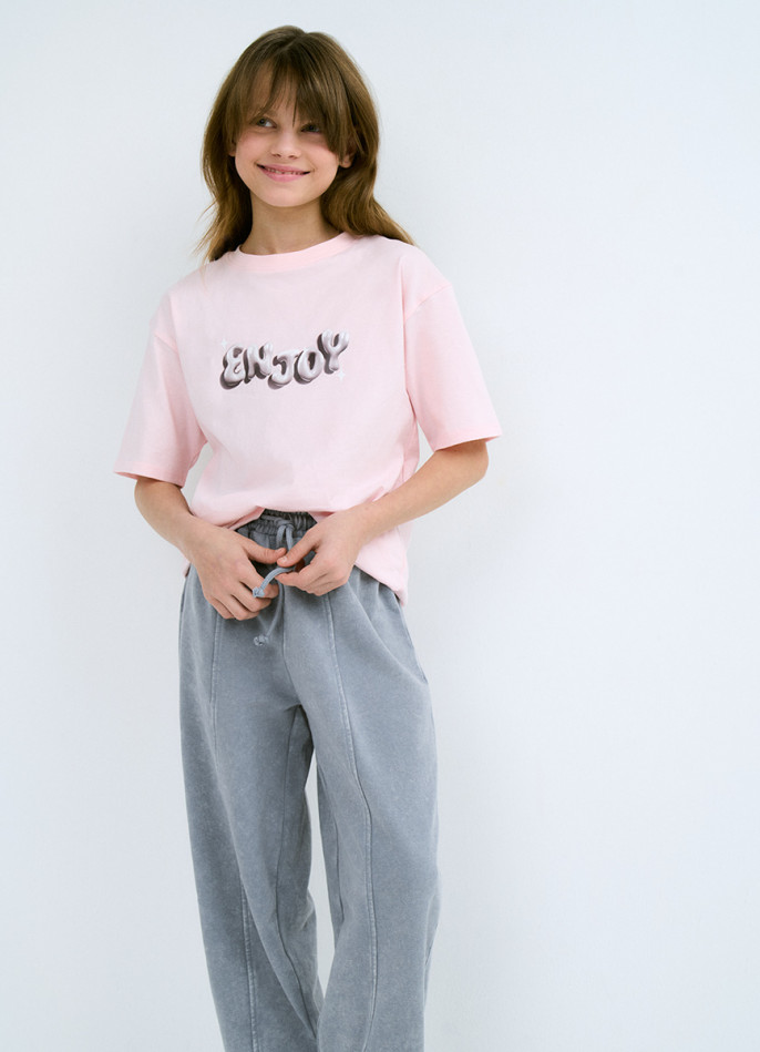 Футболка с принтом для девочек