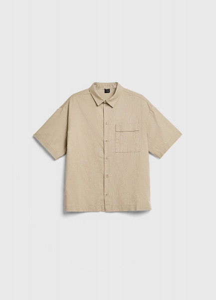 

Рубашка с коротким рукавом для мальчиков, Бежевый