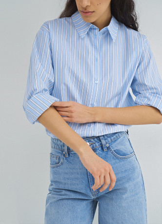 Рубашка в полоску из хлопка