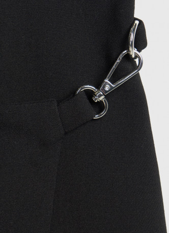 Прямая юбка миди на запах