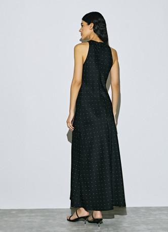 Сатиновое платье с американской проймой