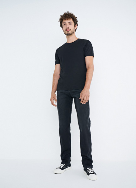 Базовые зауженные джинсы, Черный джинсы tailored базовые 42 размер