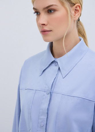 Рубашка из искусственной замши (LS4862O02-61) купить за 1999 руб. в ...