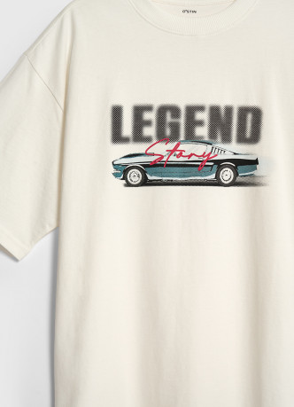 Футболка оверсайз с принтом для мальчиков