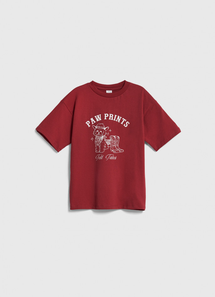 Футболка с принтом для девочек