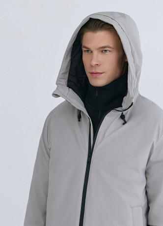 Утеплённая куртка с капюшоном