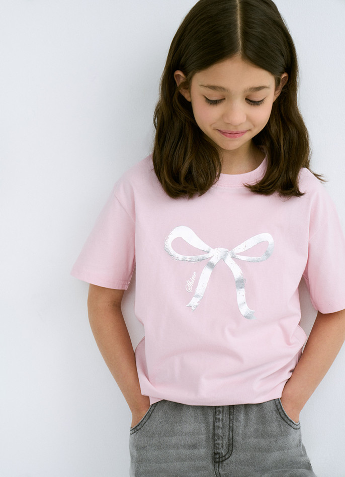 Футболка с принтом для девочек