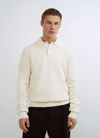Текстурное вязаное поло