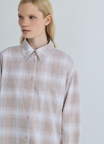 Вельветовая рубашка в клетку