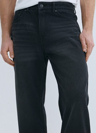 Утеплённые прямые джинсы