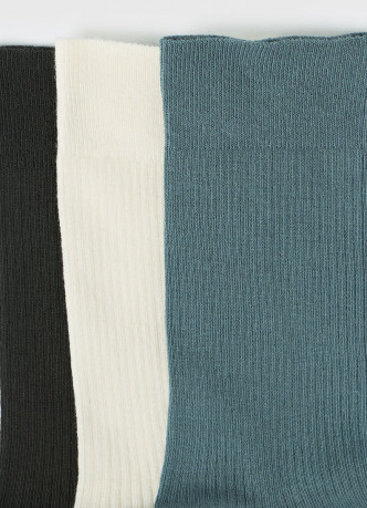 Высокие носки в рубчик, 3 пары