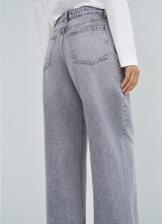 Ультраширокие джинсы с высокой посадкой