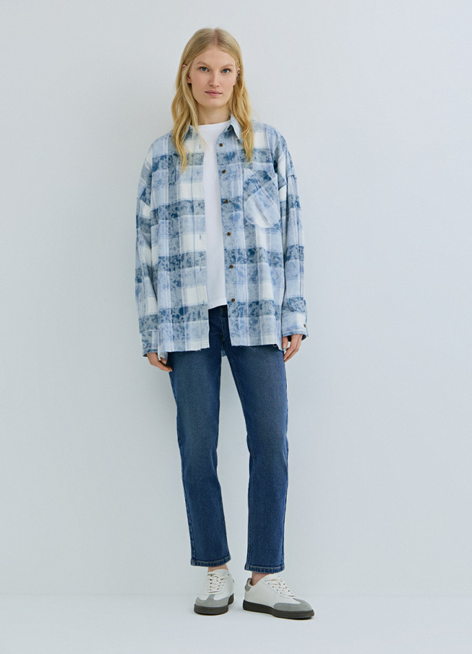 Джинсы Mom с высокой посадкой