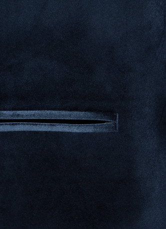 Однобортный пиджак из бархата