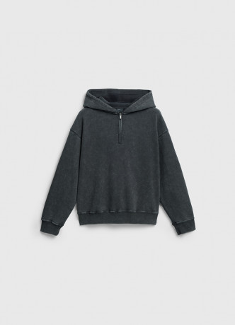 Худи c эффектом стирки