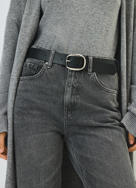 

Ремень из искусственной кожи, Черный