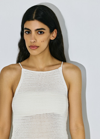 Топ ажурной вязки