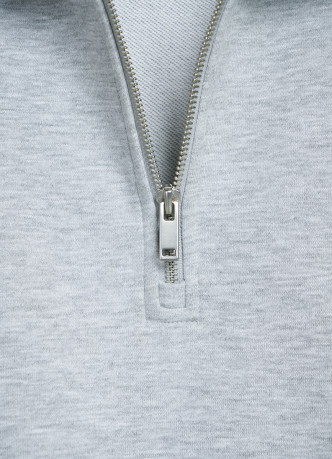 Свитшот с воротником-стойкой на молнии