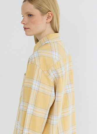 Рубашка в клетку из хлопка