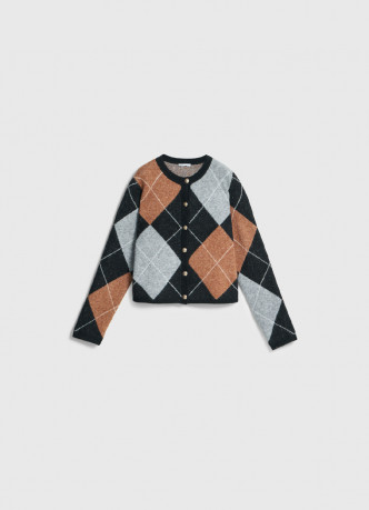 Кардиган из пряжи с шерстью