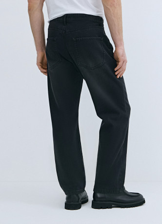 Утеплённые прямые джинсы