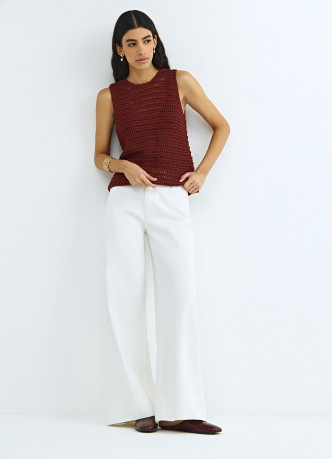 Топ кроше из хлопка