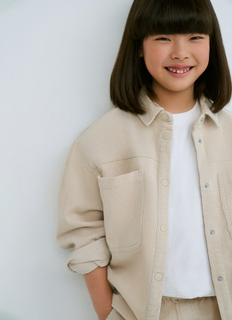 Вельветовая рубашка для девочек