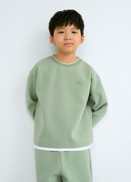 

Свитшот с принтом для мальчиков, Зеленый