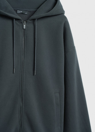 Толстовка на молнии с капюшоном