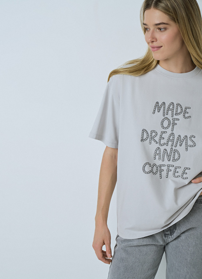 Футболка со стразами