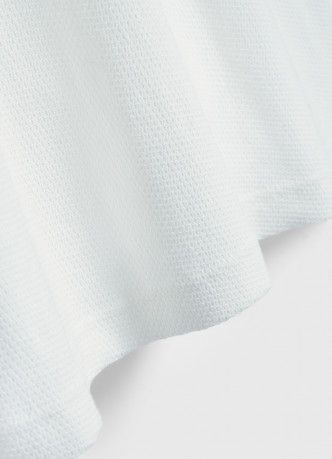 Поло из текстурной хлопковой ткани