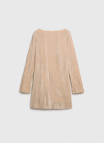 Платье мини из жатого бархата