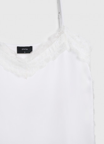 Топ с кружевом