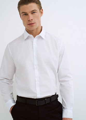 Рубашка Slim из поплина