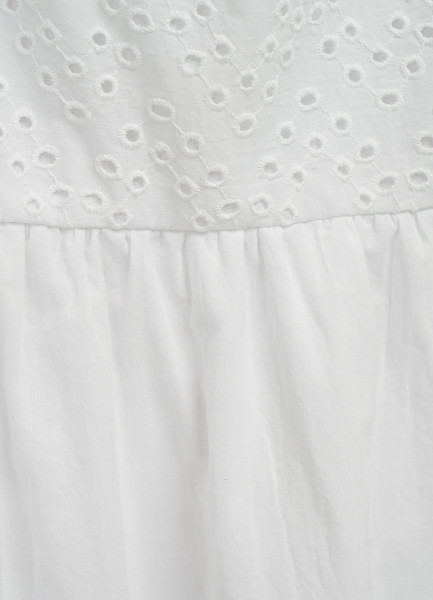 Хлопковый сарафан с вышивкой, Белый O`Stin LR46B5O02-00, размер 48 - фото 9