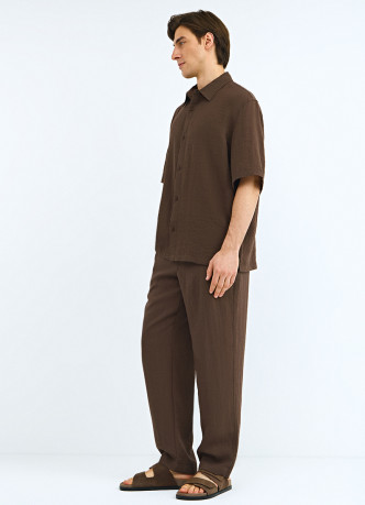 Широкие брюки из смесовой вискозы