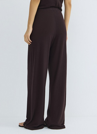 Широкие вязаные брюки