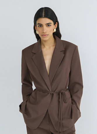 Жакет с поясом