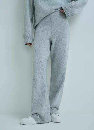 Широкие брюки из фактурной пряжи