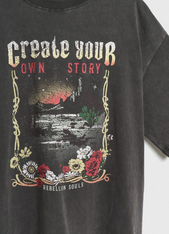 Футболка с принтом для девочек