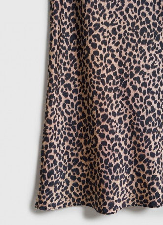 Сатиновая юбка А-силуэта