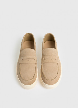 Лоферы из искусственной замши