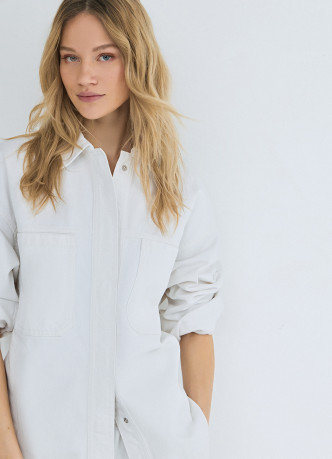 Куртка-рубашка из денима