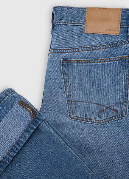 Прямые джинсы, Голубой O`Stin MPA10CO02-D5 - фото 9