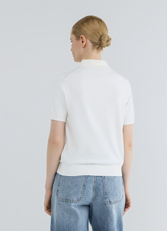 Базовый джемпер поло с коротким рукавом