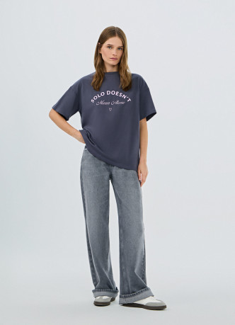 Футболка оверсайз с принтом