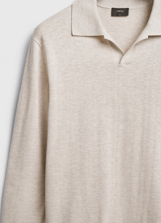 Поло с длинным рукавом